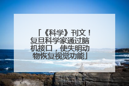 《科学》刊文！复旦科学家通过脑机接口，使失明动物恢复视觉功能