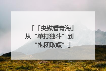 「央媒看青海」从“单打独斗”到“抱团取暖”