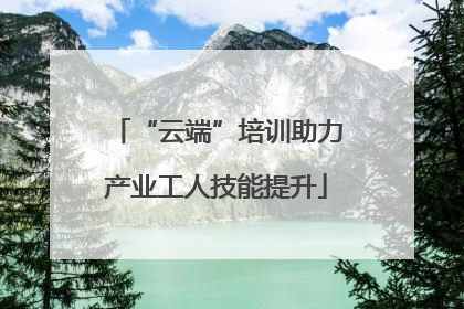 “云端”培训助力产业工人技能提升