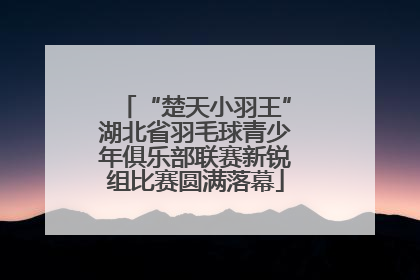 “楚天小羽王”湖北省羽毛球青少年俱乐部联赛新锐组比赛圆满落幕