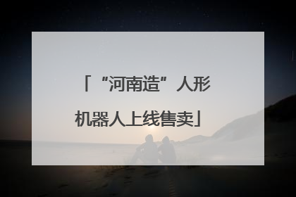 “河南造”人形机器人上线售卖