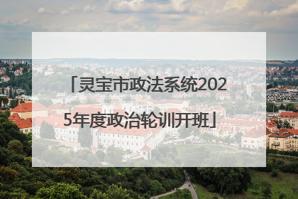 灵宝市政法系统2025年度政治轮训开班