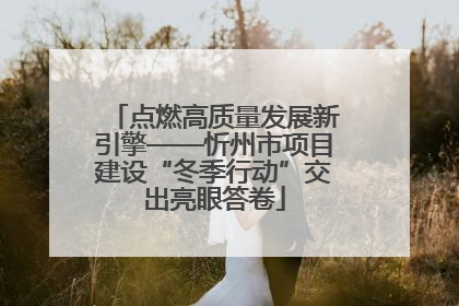 点燃高质量发展新引擎——忻州市项目建设“冬季行动”交出亮眼答卷