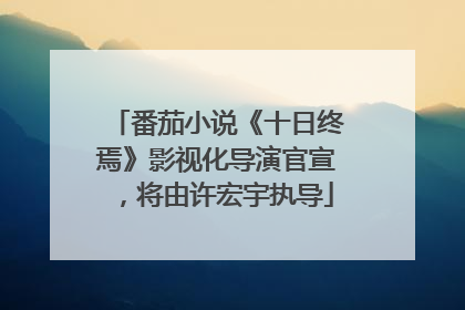 番茄小说《十日终焉》影视化导演官宣，将由许宏宇执导