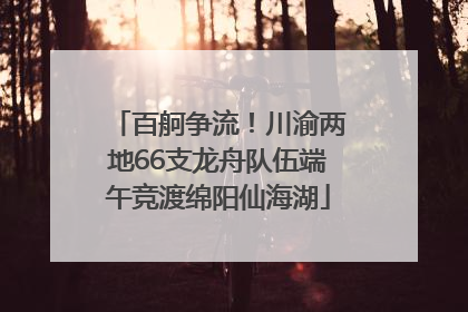 百舸争流！川渝两地66支龙舟队伍端午竞渡绵阳仙海湖