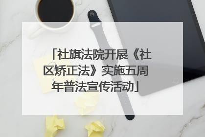 社旗法院开展《社区矫正法》实施五周年普法宣传活动