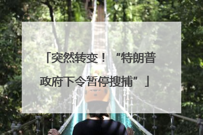突然转变！“特朗普政府下令暂停搜捕”