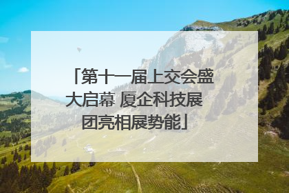 第十一届上交会盛大启幕 厦企科技展团亮相展势能