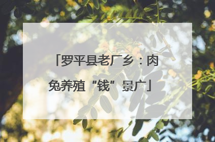 罗平县老厂乡：肉兔养殖“钱”景广