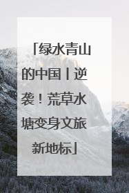 绿水青山的中国丨逆袭！荒草水塘变身文旅新地标