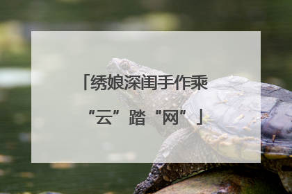 绣娘深闺手作乘“云”踏“网”