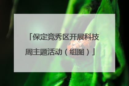 保定竞秀区开展科技周主题活动（组图）