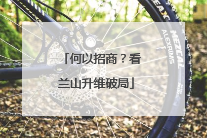 何以招商？看兰山升维破局
