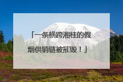 一条横跨湘桂的假烟供销链被摧毁！