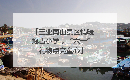 三亚南山景区情暖抱古小学，“六一”礼物点亮童心