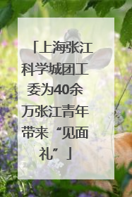 上海张江科学城团工委为40余万张江青年带来“见面礼”