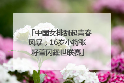 中国女排刮起青春风暴，16岁小将张籽萱闪耀世联赛