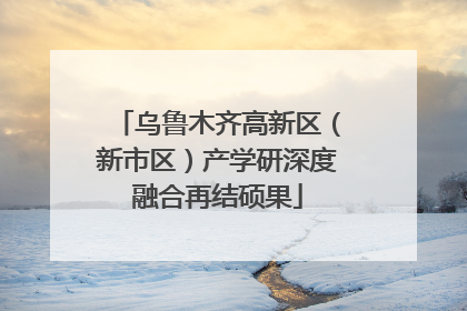 乌鲁木齐高新区（新市区）产学研深度融合再结硕果