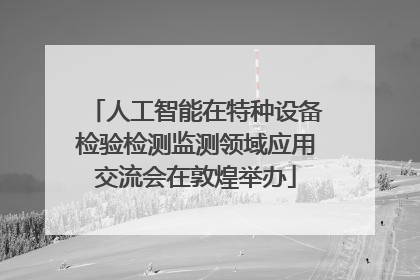 人工智能在特种设备检验检测监测领域应用交流会在敦煌举办