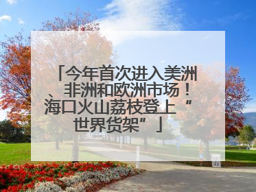 今年首次进入美洲、非洲和欧洲市场！海口火山荔枝登上“世界货架”