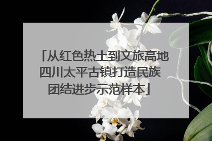 从红色热土到文旅高地 四川太平古镇打造民族团结进步示范样本