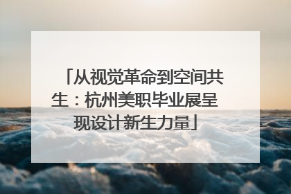 从视觉革命到空间共生：杭州美职毕业展呈现设计新生力量