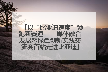 以“比亚迪速度”领跑新赛道——媒体融合发展暨绿色创新实践交流会首站走进比亚迪