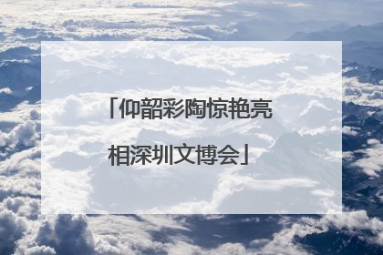 仰韶彩陶惊艳亮相深圳文博会