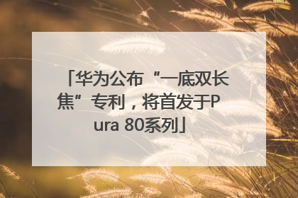 华为公布“一底双长焦”专利，将首发于Pura 80系列