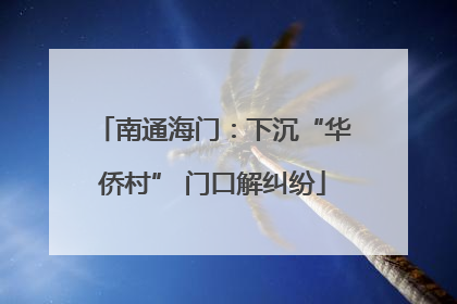 南通海门：下沉“华侨村” 门口解纠纷
