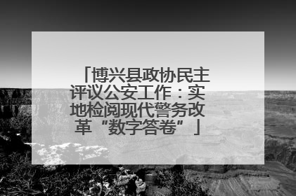 博兴县政协民主评议公安工作：实地检阅现代警务改革“数字答卷”