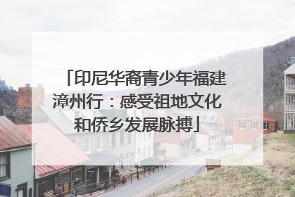 印尼华裔青少年福建漳州行：感受祖地文化和侨乡发展脉搏