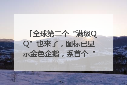 全球第二个“满级QQ”也来了，图标已显示金色企鹅，系首个“满级QQ”的小号