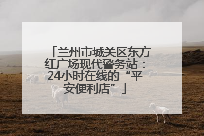 兰州市城关区东方红广场现代警务站：24小时在线的“平安便利店”