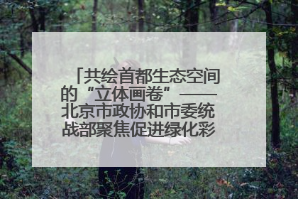 共绘首都生态空间的“立体画卷”——北京市政协和市委统战部聚焦促进绿化彩化美化生态空间建设联合协商议政