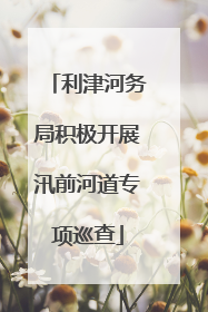 利津河务局积极开展汛前河道专项巡查