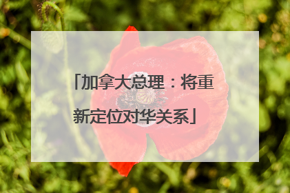 加拿大总理：将重新定位对华关系