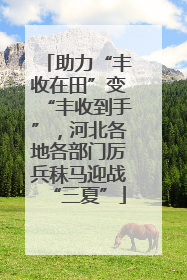 助力“丰收在田”变“丰收到手”，河北各地各部门厉兵秣马迎战“三夏”