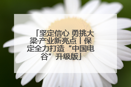 坚定信心 勇挑大梁·产业新亮点丨保定全力打造“中国电谷”升级版