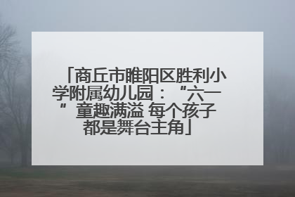 商丘市睢阳区胜利小学附属幼儿园：“六一”童趣满溢 每个孩子都是舞台主角