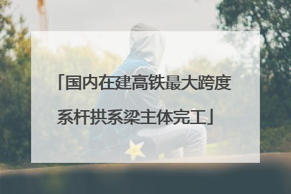 国内在建高铁最大跨度系杆拱系梁主体完工