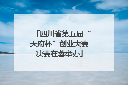 四川省第五届“天府杯”创业大赛决赛在蓉举办