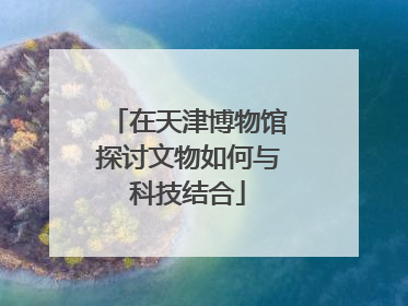 在天津博物馆探讨文物如何与科技结合