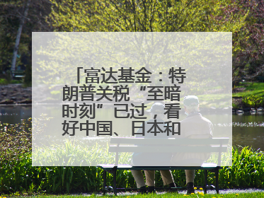 富达基金：特朗普关税“至暗时刻”已过，看好中国、日本和德国中型股！