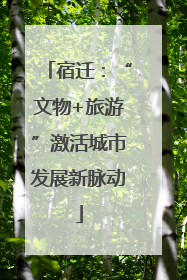 宿迁：“文物+旅游”激活城市发展新脉动
