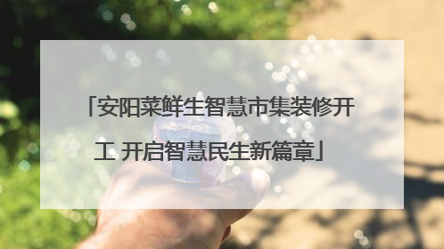安阳菜鲜生智慧市集装修开工 开启智慧民生新篇章