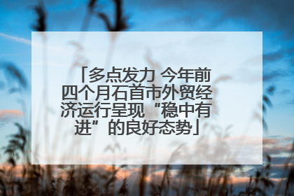多点发力 今年前四个月石首市外贸经济运行呈现“稳中有进”的良好态势