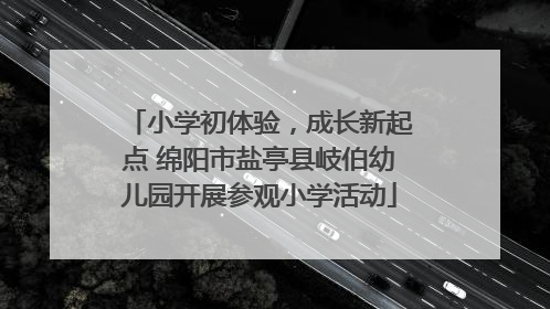小学初体验，成长新起点 绵阳市盐亭县岐伯幼儿园开展参观小学活动