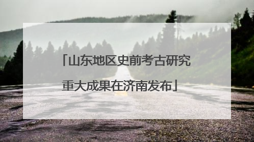 山东地区史前考古研究重大成果在济南发布