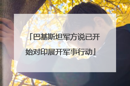 巴基斯坦军方说已开始对印展开军事行动